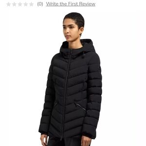 Black Puffer Jacket with Hood